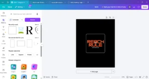 OUR WORK , CREATING OUR LOGO